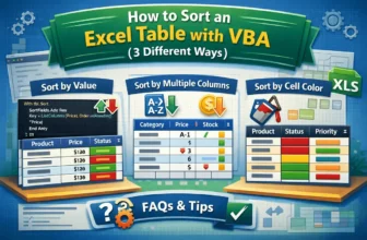 featured image - excel vba sort table