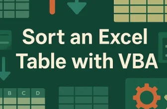 featured image - excel vba sort table