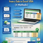 featured image - excel vba sub return value