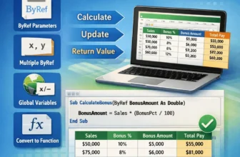 featured image - excel vba sub return value