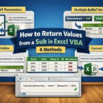 featured image - excel vba sub return value
