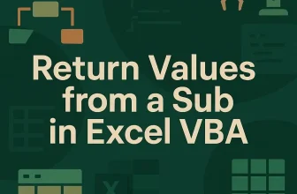 featured image - excel vba sub return value