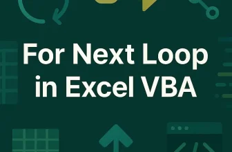 featured image - for next loop vba