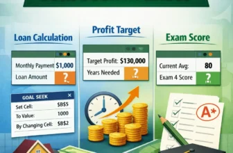 featured image - goal seek in excel example