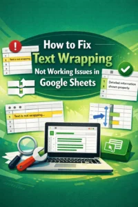 featured image - google sheets text wrapping not working