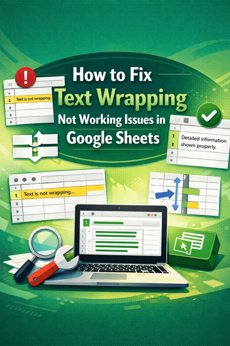 featured image - google sheets text wrapping not working