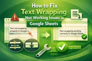 featured image - google sheets text wrapping not working