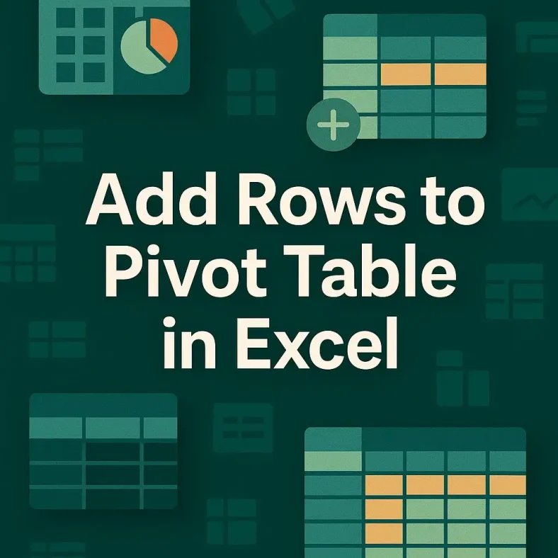 featured image - how to add rows to pivot table in excel