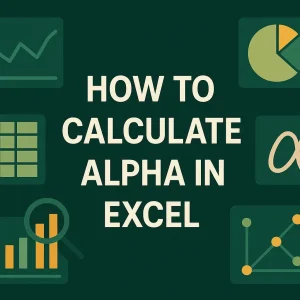 featured image - how to calculate alpha in excel