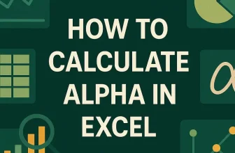 featured image - how to calculate alpha in excel
