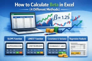 featured image - how to calculate beta in excel