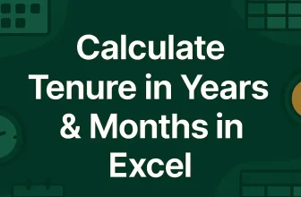 featured image - how to calculate tenure in years and months in excel