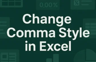 featured image - how to change comma style in excel