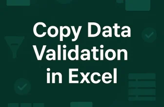 featured image - how to copy data validation in excel