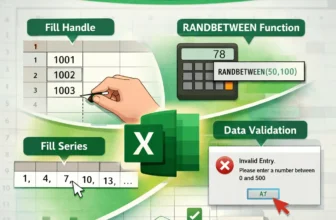 featured image - how to create a range of numbers in excel