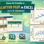 featured image - how to create a scatter plot in excel with 2 variables