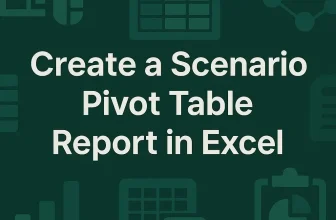 featured image - how to create a scenario pivot table report in excel