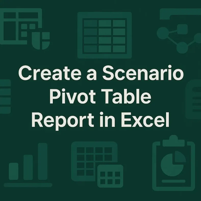 featured image - how to create a scenario pivot table report in excel
