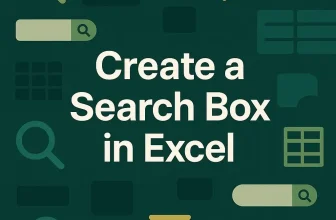 featured image - how to create a search box in excel