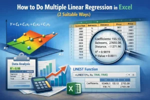 featured image - how to do multiple linear regression in excel