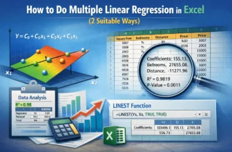 featured image - how to do multiple linear regression in excel