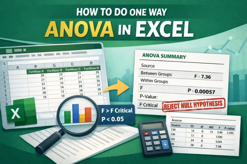featured image - how to do one way anova in excel