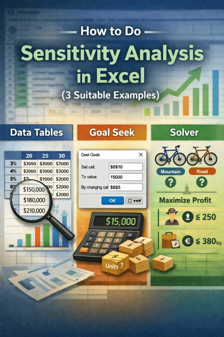 featured image- how to do sensitivity analysis in excel
