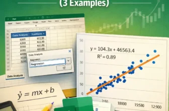 featured image - how to do simple linear regression in excel