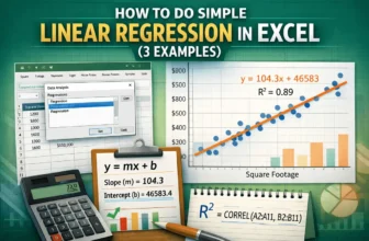 featured image - how to do simple linear regression in excel