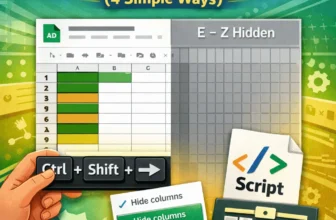 featured image - how to hide unused cells in google sheets