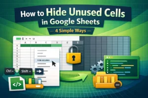 featured image - how to hide unused cells in google sheets