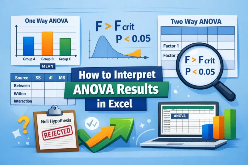 featured image - how to interpret anova results in excel