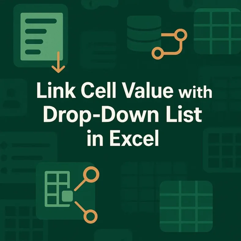 featured image - how to link a cell value with an excel drop down list