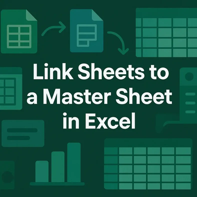 featured image - how to link sheets in excel to a master sheet