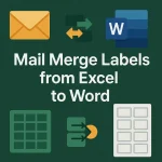 featured image - how to mail merge labels from excel to word