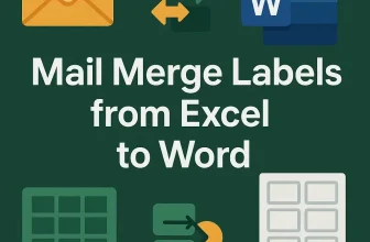 featured image - how to mail merge labels from excel to word