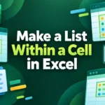 featured image - how to make a list within a cell in excel