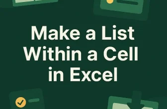 featured image - how to make a list within a cell in excel