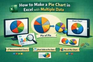 featured image - how to make a pie chart in excel with multiple data