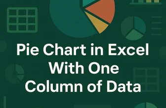 featured image - how to make a pie chart in excel with one column of data