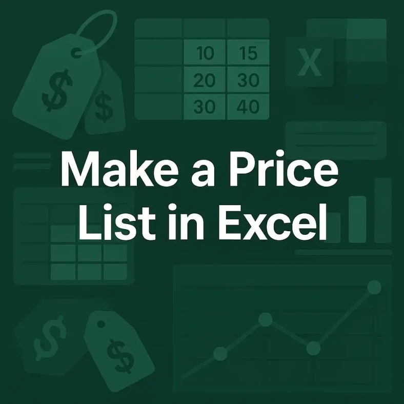 featured image - how to make a price list in excel