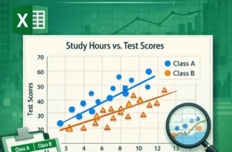 featured image - how to make a scatter plot in excel with two sets of data
