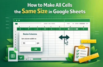 featured image - how to make all cells the same size in google sheets