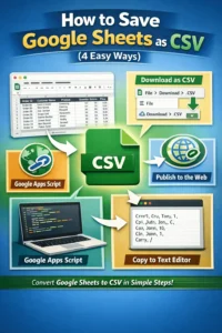 featured image - how to save google sheets as csv