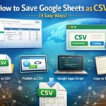 featured image - how to save google sheets as csv