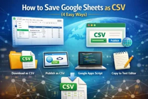 featured image - how to save google sheets as csv
