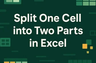 featured image - how to split one cell into two in excel