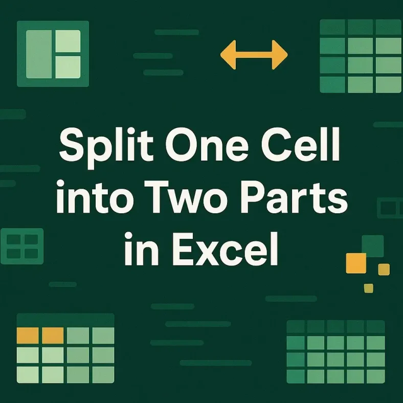 featured image - how to split one cell into two in excel