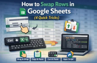 featured image - how to swap rows in google sheets