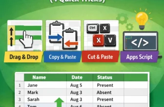 featured image - how to swap rows in google sheets